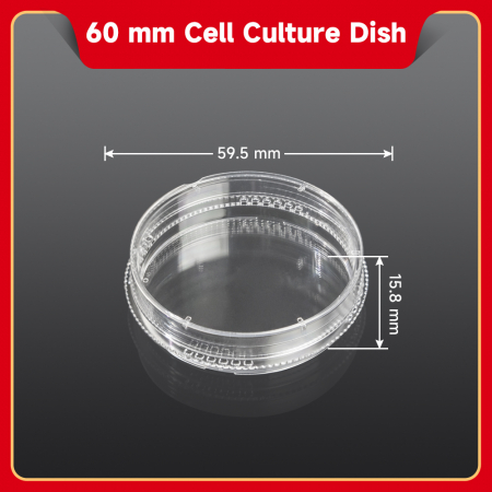 ЧАШКИ ПЕТРИ 60 ММ, СТЕРИЛЬНЫЕ (60MM PETRI DISH(STERILE)), 20 ШТ/УП