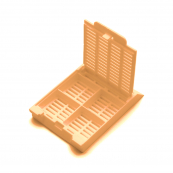 ГИСТОЛОГИЧЕСКИЕ КАССЕТЫ 4-СЕКЦИОННЫЕ, ОРАНЖЕВЫЕ (500 ШТ. УП)