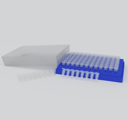 ШТАТИВ ДЛЯ ПРОБИРОК, СТРИПОВ И ПЛАНШЕТ ДЛЯ ПЦР С КРЫШКОЙ, 96 МЕСТ, АРТ. R-NLD177, HANGZHOU ROLLMED CO
