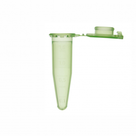 МИКРОЦЕНТРИФУЖНАЯ ПРОБИРКА 1,5 МЛ, ГРАДУИРОВАННАЯ, ЗЕЛЕНАЯ. (500 ШТ.УП.) ПЦР CLEAN